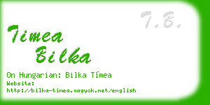 timea bilka business card